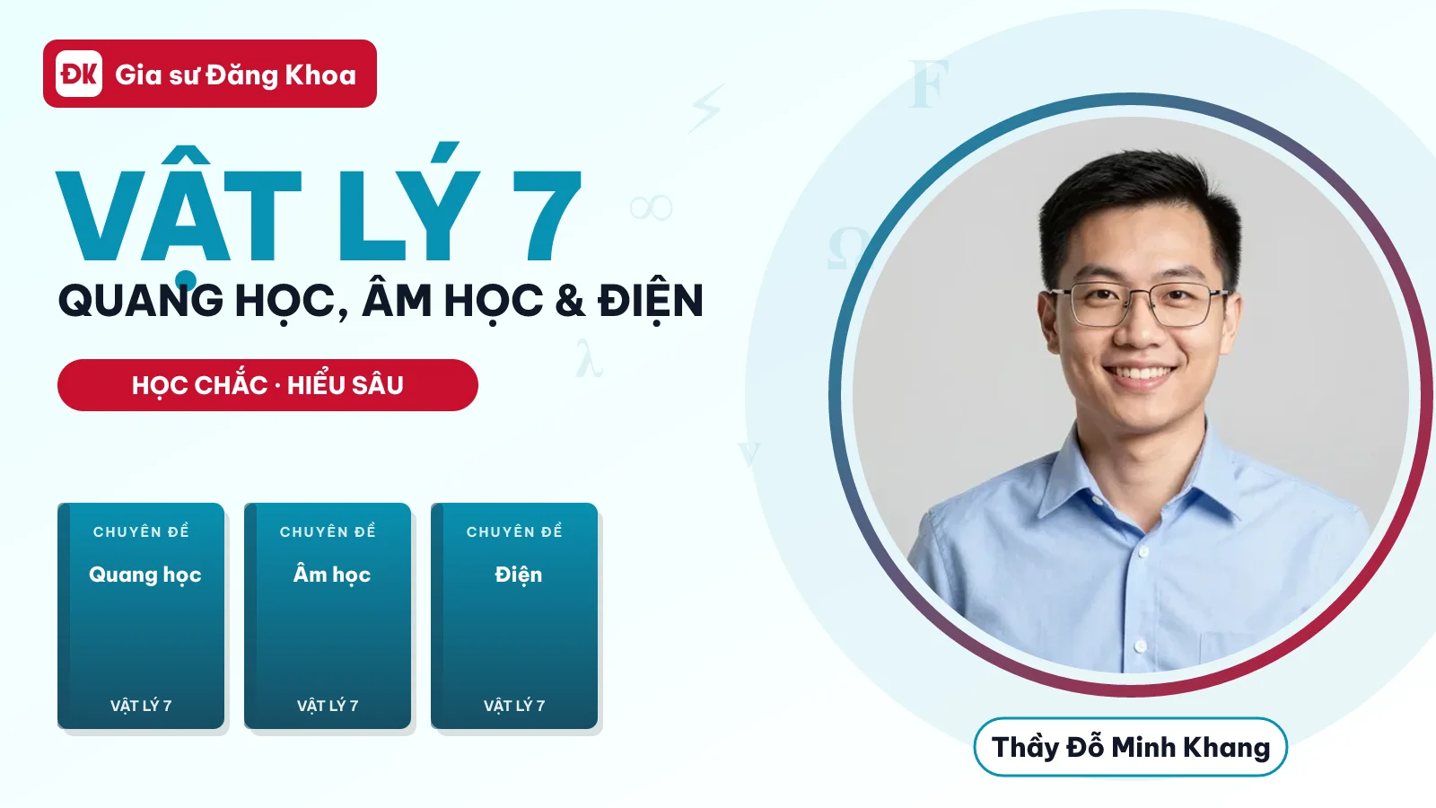 Vật Lý 7 — Quang học, Âm học & Điện